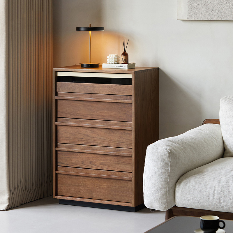 Woody Prime Walnut ウォールナット材 シンプルレトロチェスト