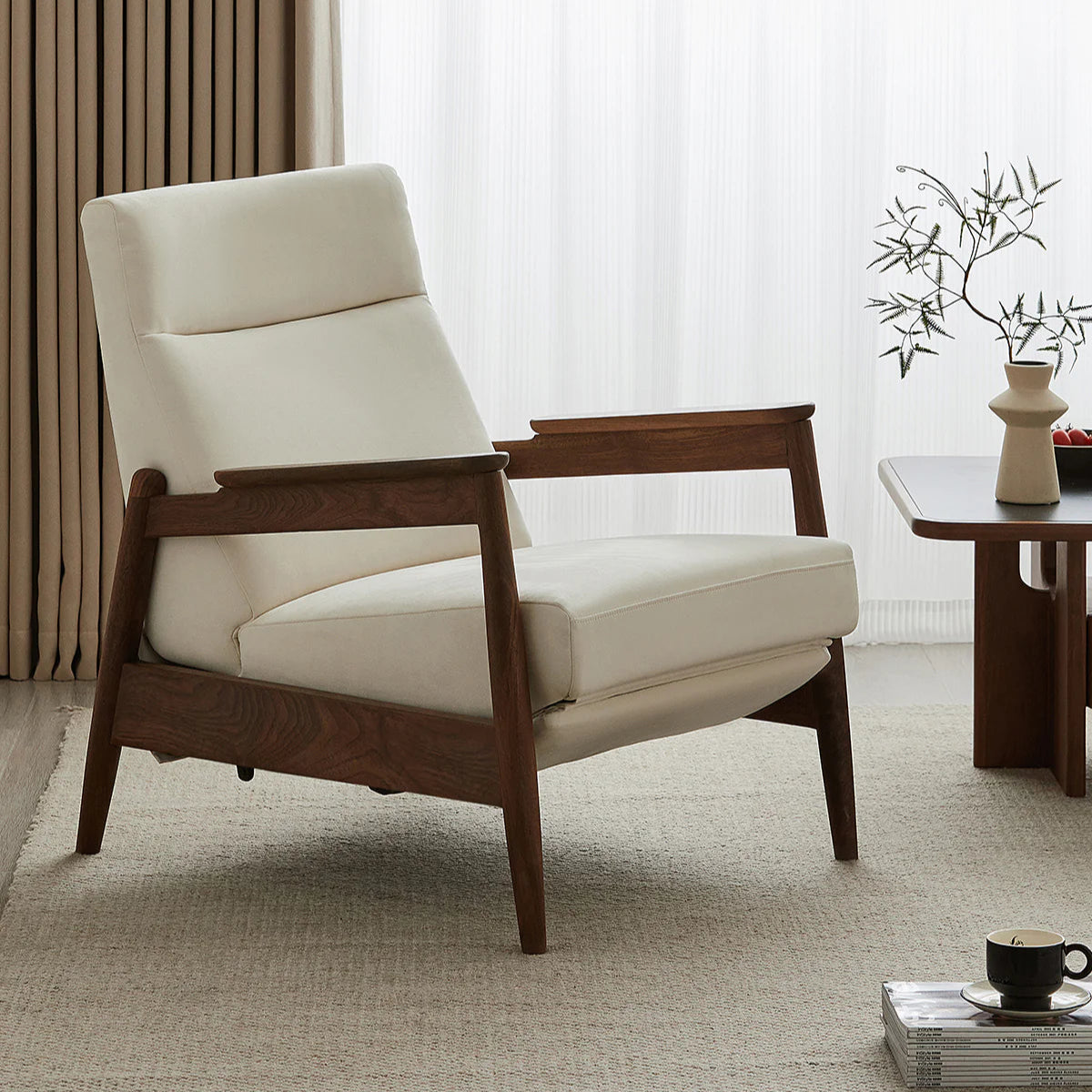 Woody Prime Walnut ウォールナット材 ラグジュアリーリクライニング