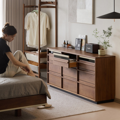 Woody Prime Walnut ウォールナット材 大型木製キャビネット