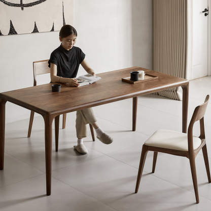 Woody Prime Walnut ウォールナット材 高級木製ダイニングチェア | 長