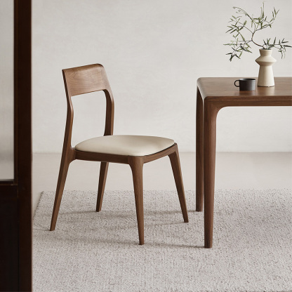 Woody Prime Walnut ウォールナット材 高級木製ダイニングチェア