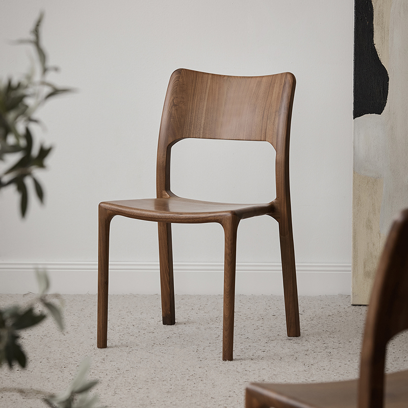 Woody Prime Walnut ウォールナット材 北欧風木製チェア – CAGUUU