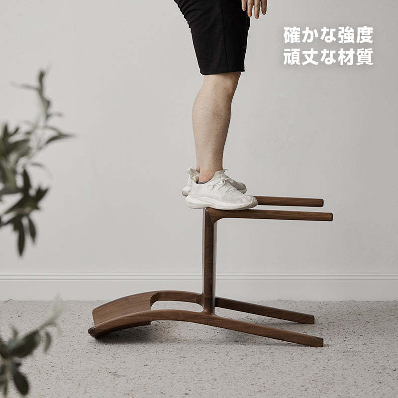 ウォールナット材 北欧風木製チェア