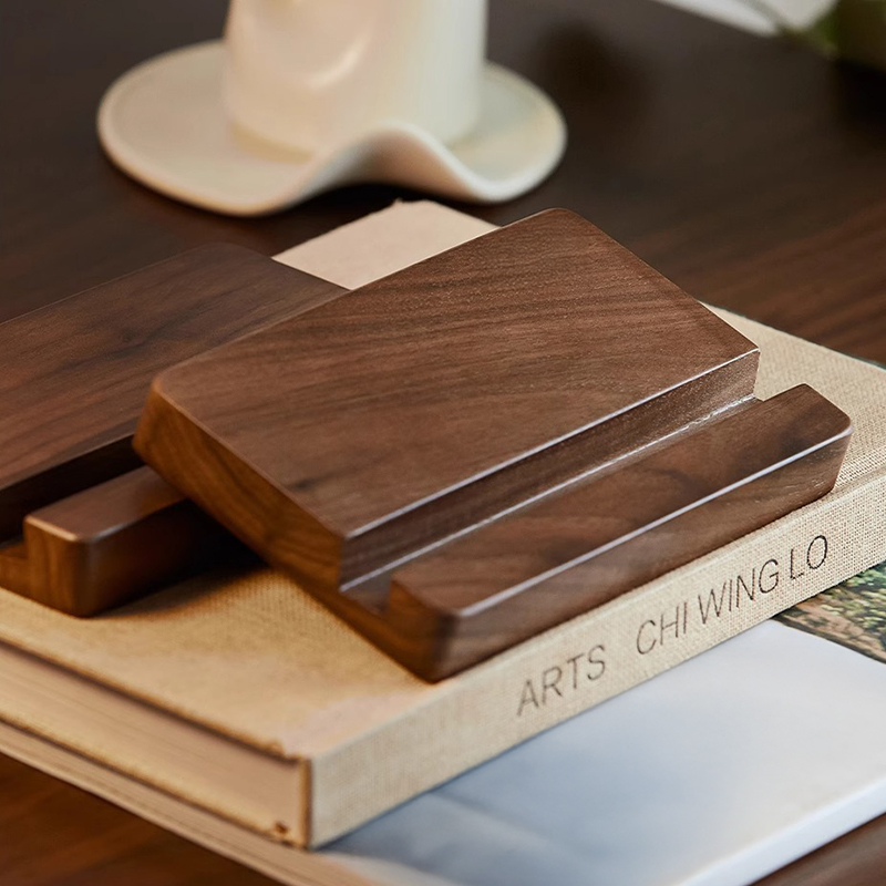 Woody Prime Walnut ブラックウォールナット材 スマホスタンド