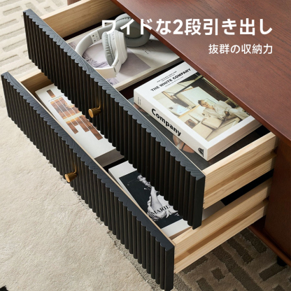 天然木のレトロ調ローテーブル