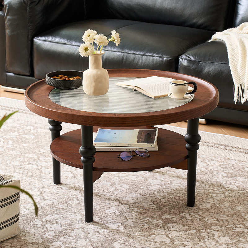 ラウンドデザインローテーブル