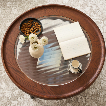 ラウンドデザインローテーブル