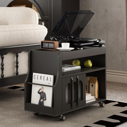 キャスター付きサイドテーブル