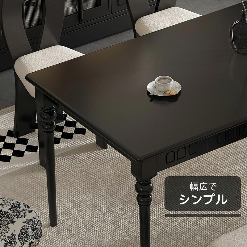 収納付きゴシック風ダイニングテーブル