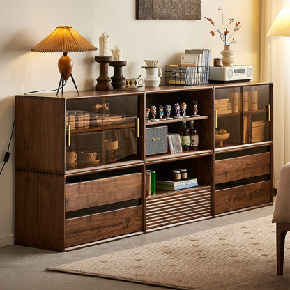 ブラックウォールナット材組み合わせキャビネット – CAGUUU