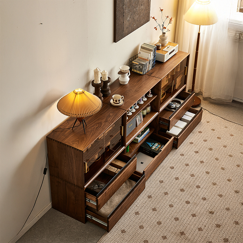 ブラックウォールナット材組み合わせキャビネット – CAGUUU