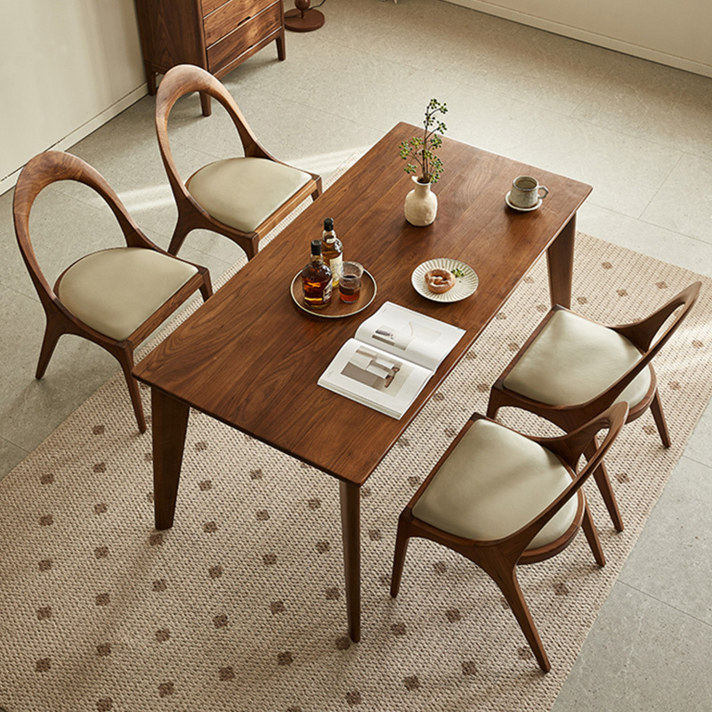 ブラックウォールナット材ラウンドバックチェア