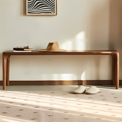 ブラックウォールナット材ダイニングベンチ