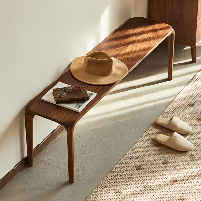 ブラックウォールナット材ダイニングベンチ