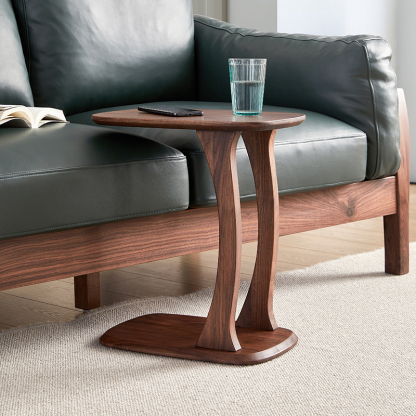 ブラックウォールナット材イタリアンサイドテーブル