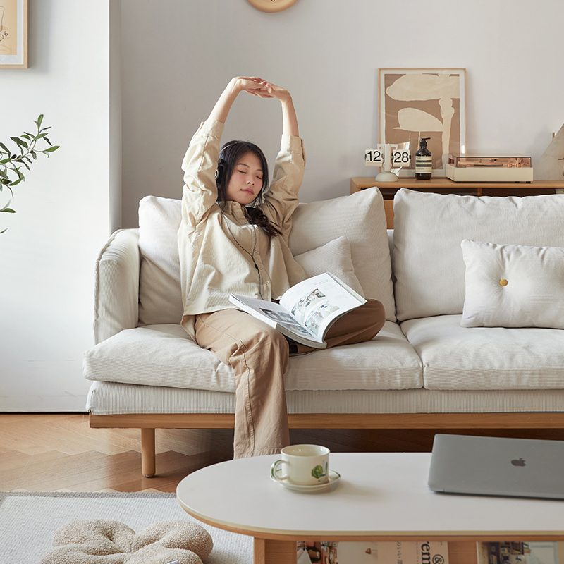 ポケット付きゆったりソファ【カスタマイズ可】