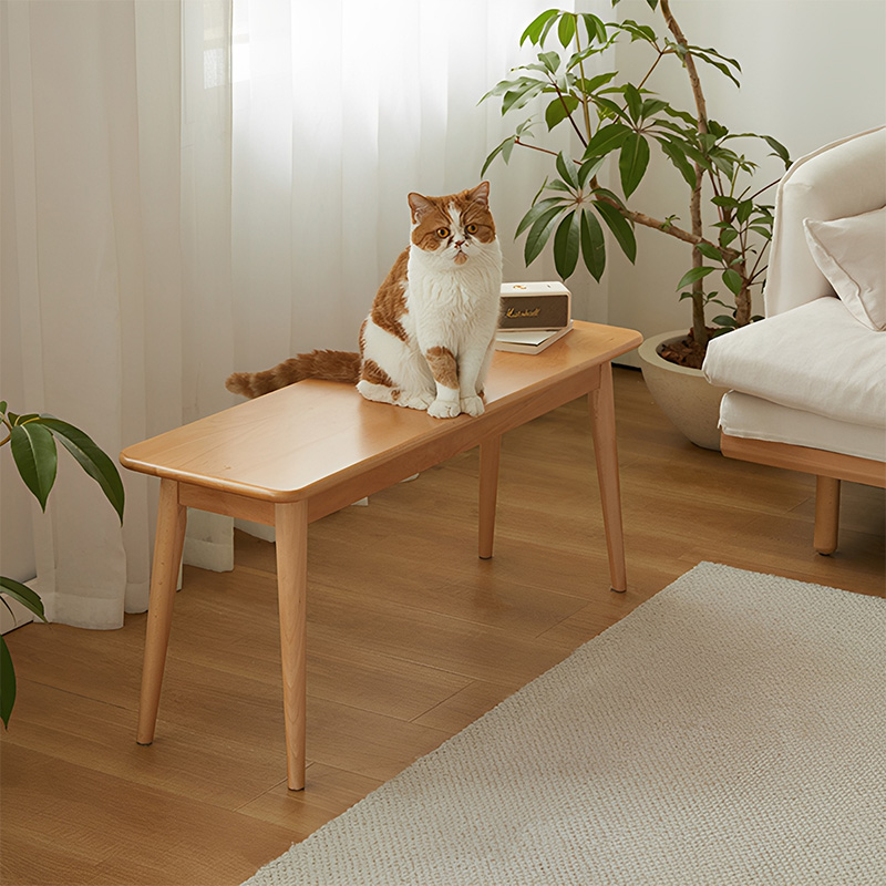 ブナ材ナチュラルテイストダイニングベンチ