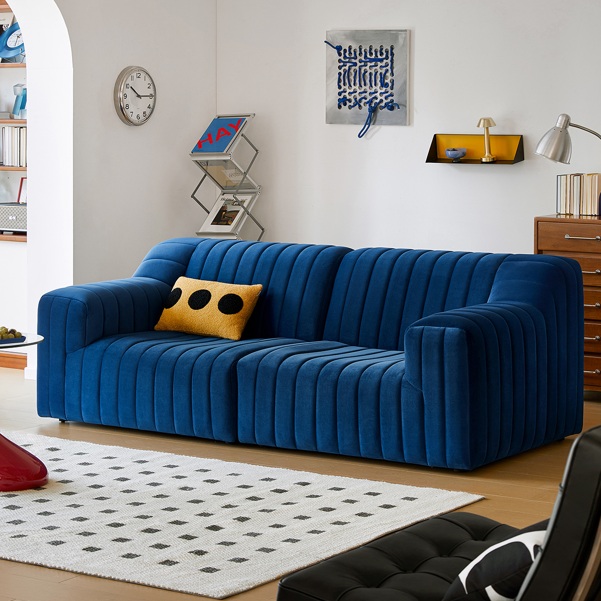 ベルベットコンフォートソファ