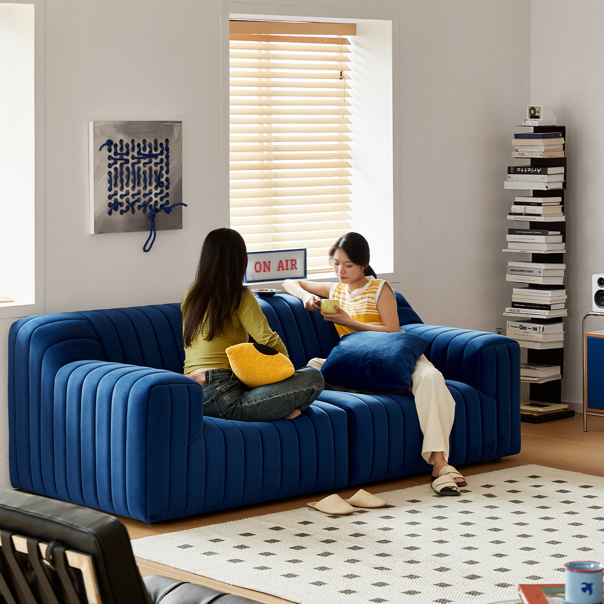 ベルベットコンフォートソファ