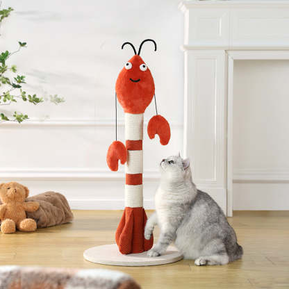 ロブスター型爪とぎキャットタワー | 鮮やかな色彩で猫の好奇心を