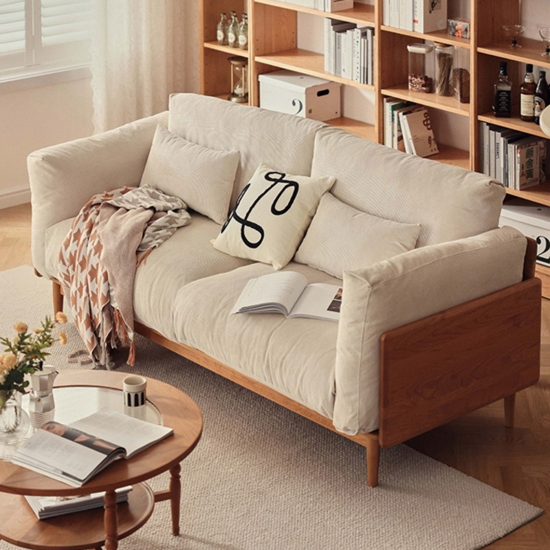 チェリー材 ふわふわコンフォートソファ