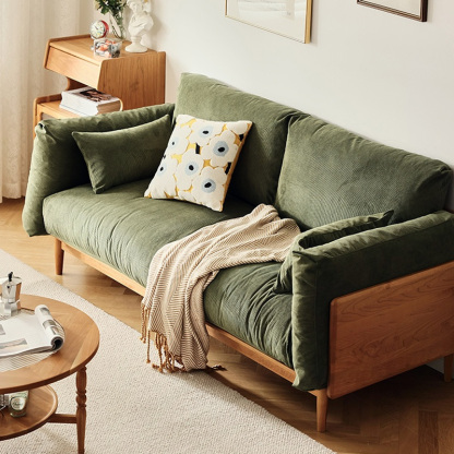 チェリー材 ふわふわコンフォートソファ