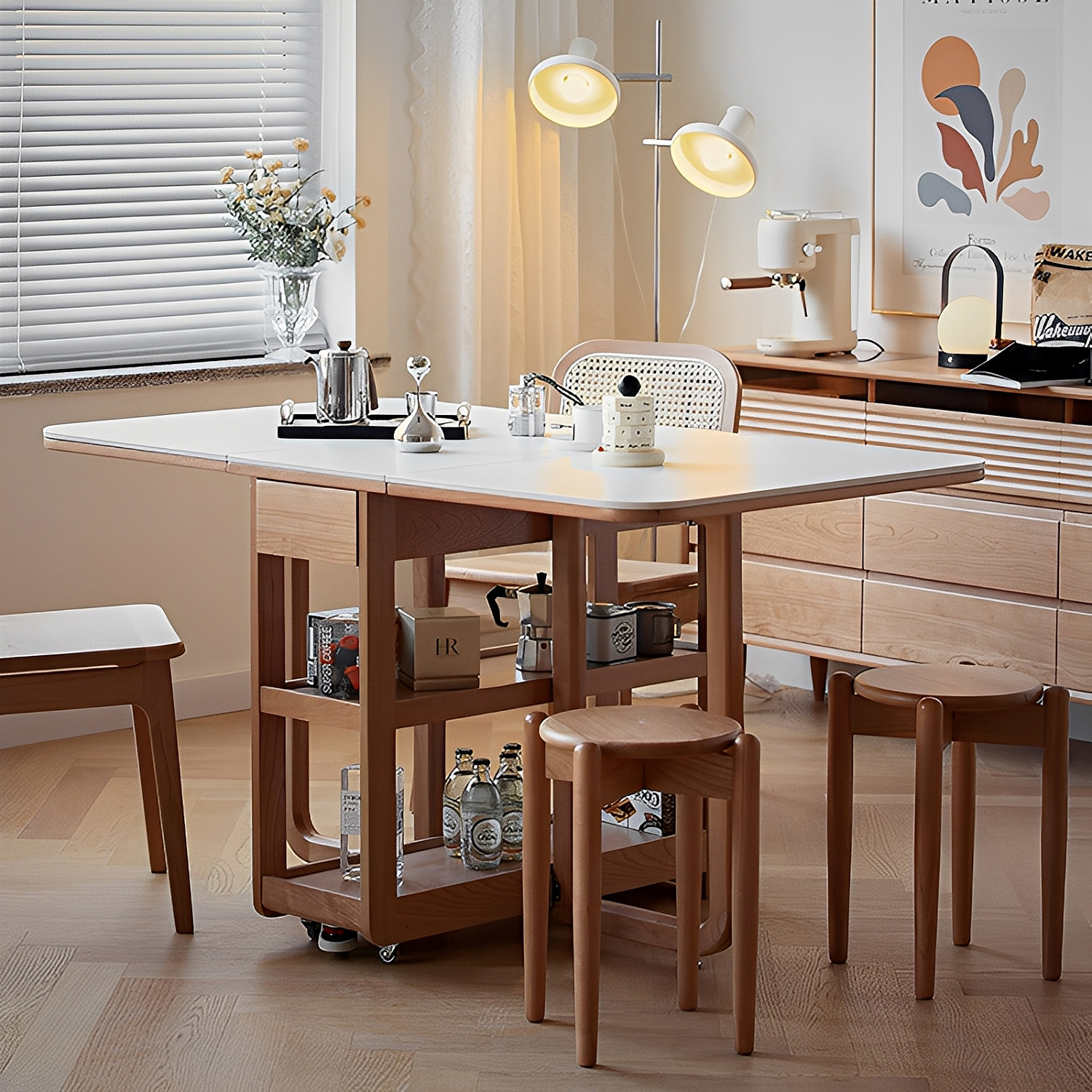 折り畳み式多目的テーブル | 高級感と耐久性を兼ね備えた多機能