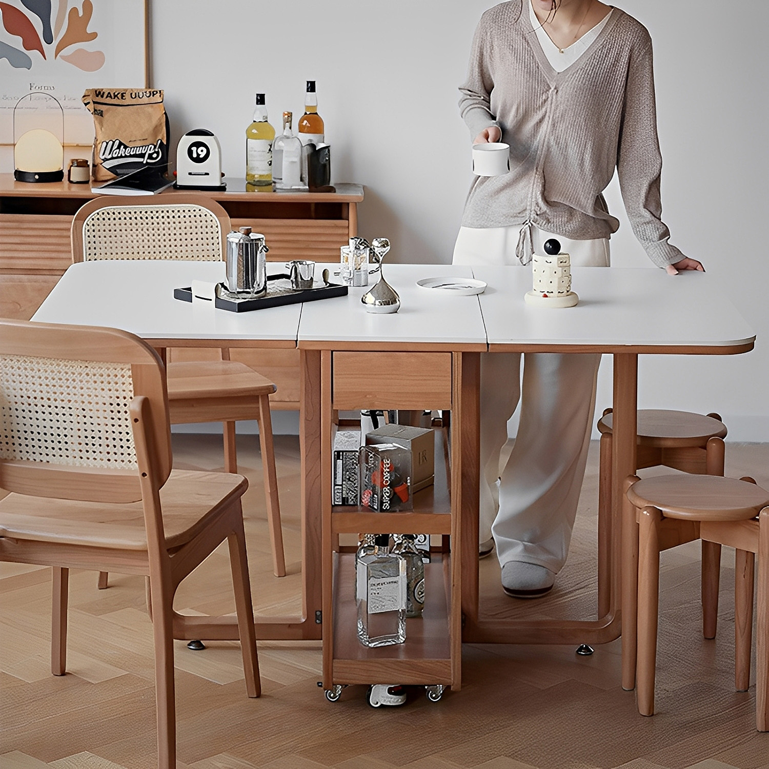 折り畳み式多目的テーブル