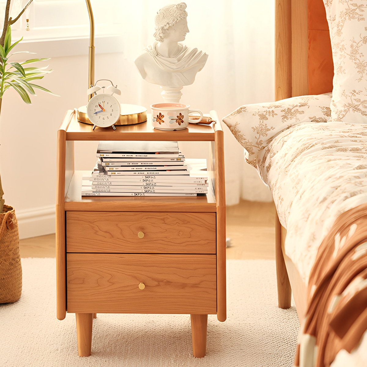 レトロウッド ナイトキャビネット