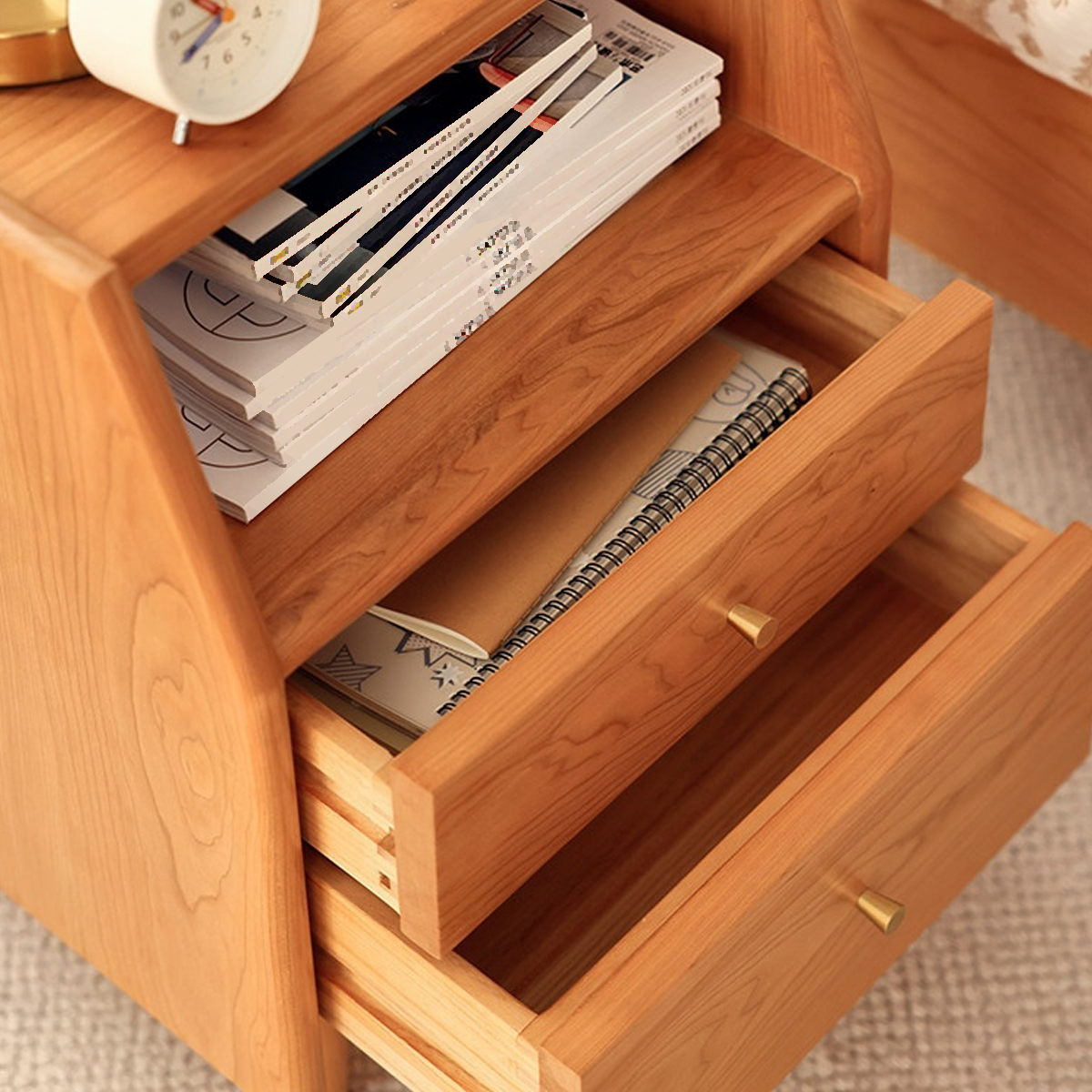 レトロウッド ナイトキャビネット