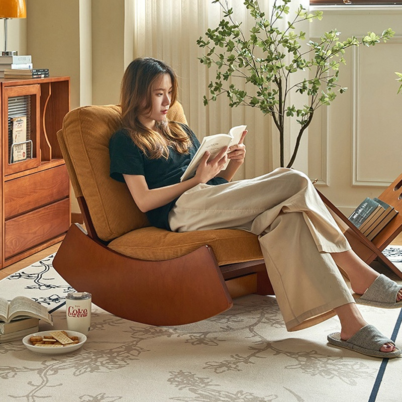 コーデュロイ ロッキングチェア