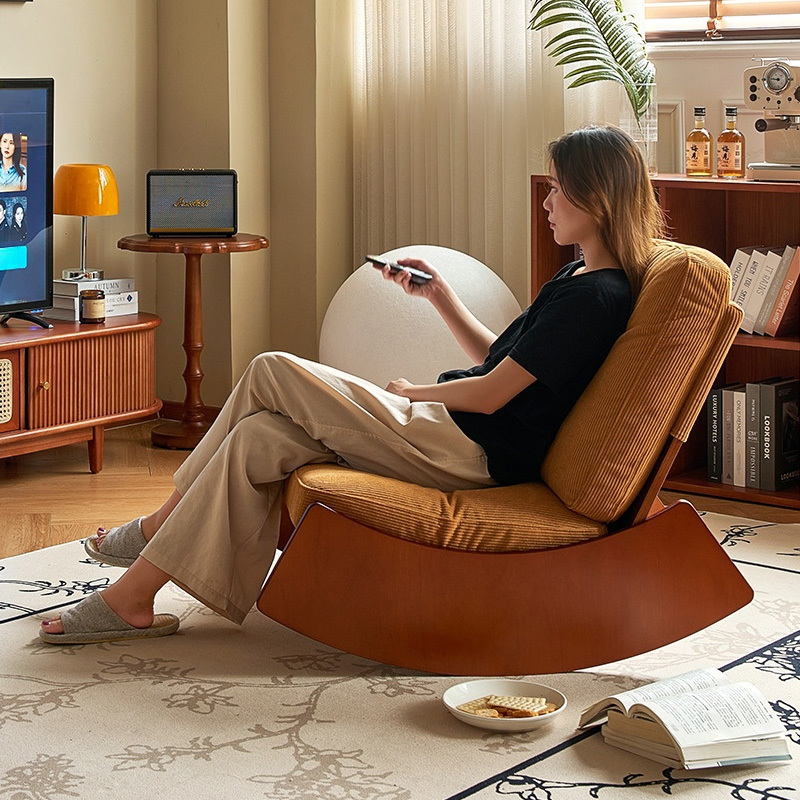 コーデュロイ ロッキングチェア