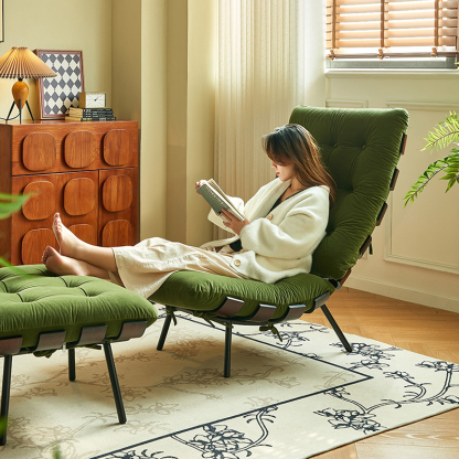 ベルベットリクライニングチェア