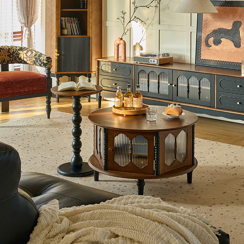 アンティークデザインテーブル | 円形フォルムが優雅 ヴィンテージ感