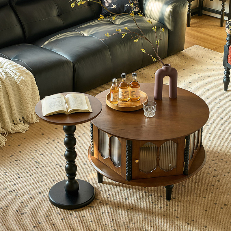 アンティークデザインテーブル | 円形フォルムが優雅 ヴィンテージ感