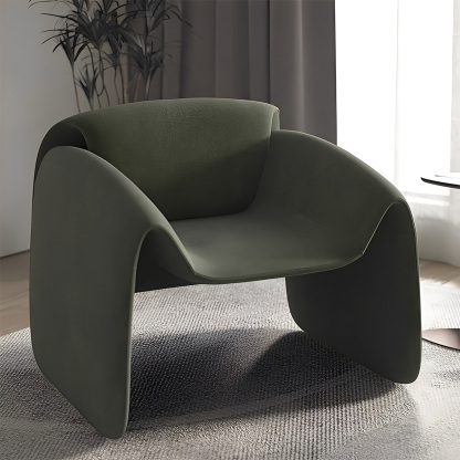 スエード調ラウンジチェア