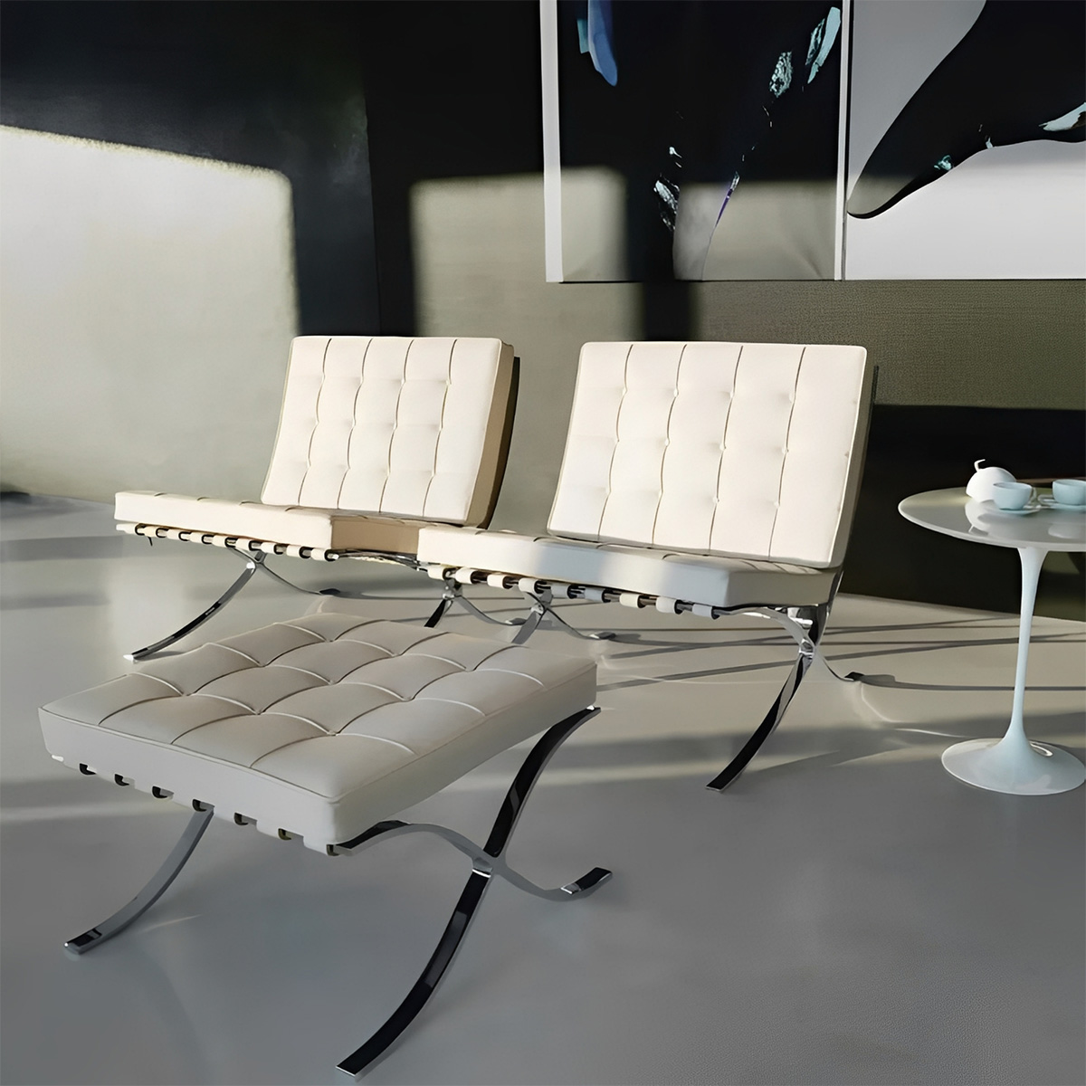 クラシックシングルチェア | イタリア製レザー使用の高級感あるチェア