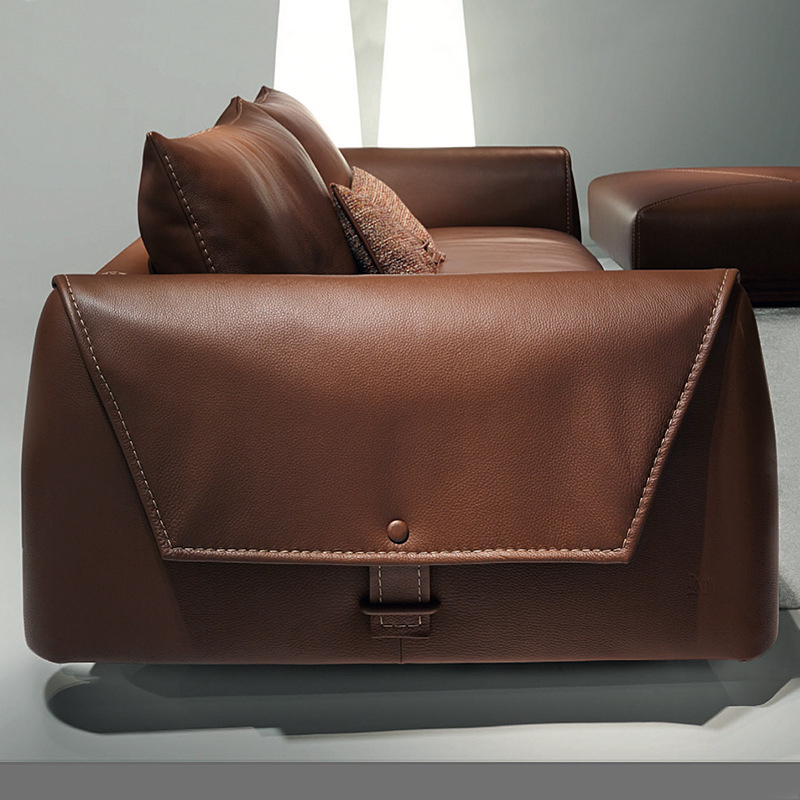 ミニマルレザーソファ【カスタマイズ可】