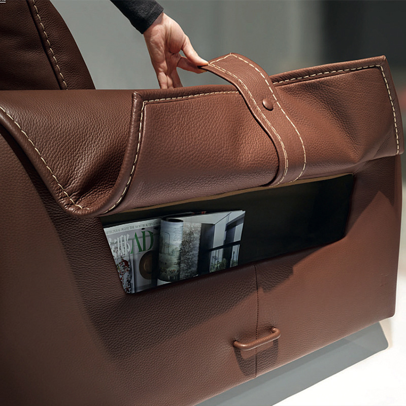 ミニマルレザーソファ【カスタマイズ可】