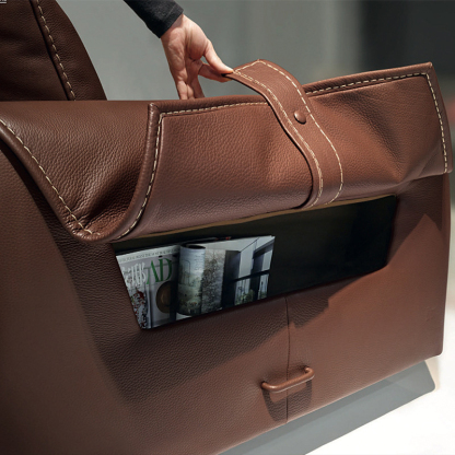 ミニマルレザーソファ【カスタマイズ可】