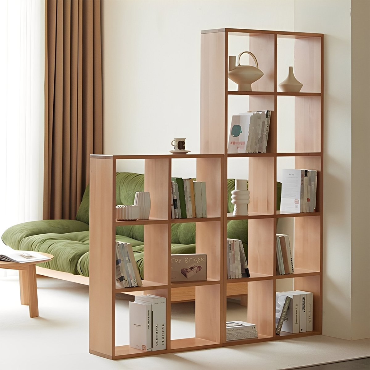 木製壁面収納シェルフ | 自由な組み合わせと耐久性が魅力の収納家具