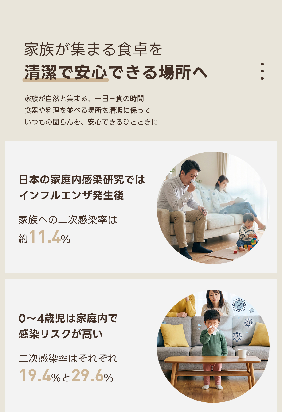 Warm Living グラフェン遠赤外線セラミックダイニングテーブル｜ムラなくじんわり温まる省エネ設計、家族で使える温度調節付き＆殺菌仕様で安心 | 寒い季節でも快適な温もりを提供家族が集まる食卓を清潔で安心できる場所へ家族が自然と集まる、一日三食の時間食器や料理を並べる場所を清潔に保っていつもの団らんを、安心できるひとときに日本の家庭内感染研究ではインフルエンザ発生後家族への二次感染率は約11.4%0~4歳児は家庭内で感染リスクが高い二次感染率はそれぞれ19.4%と29.6%