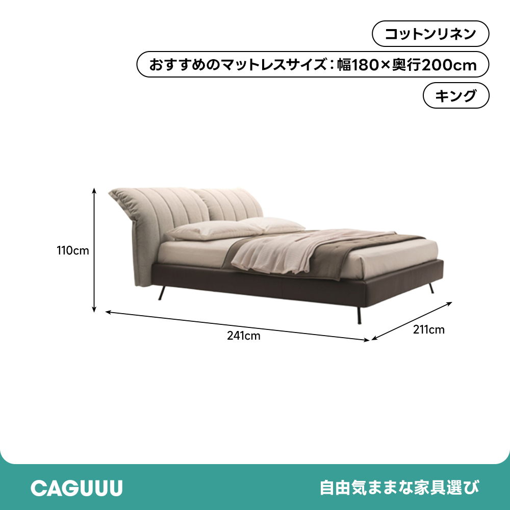 リュクスクッションヘッドフレーム