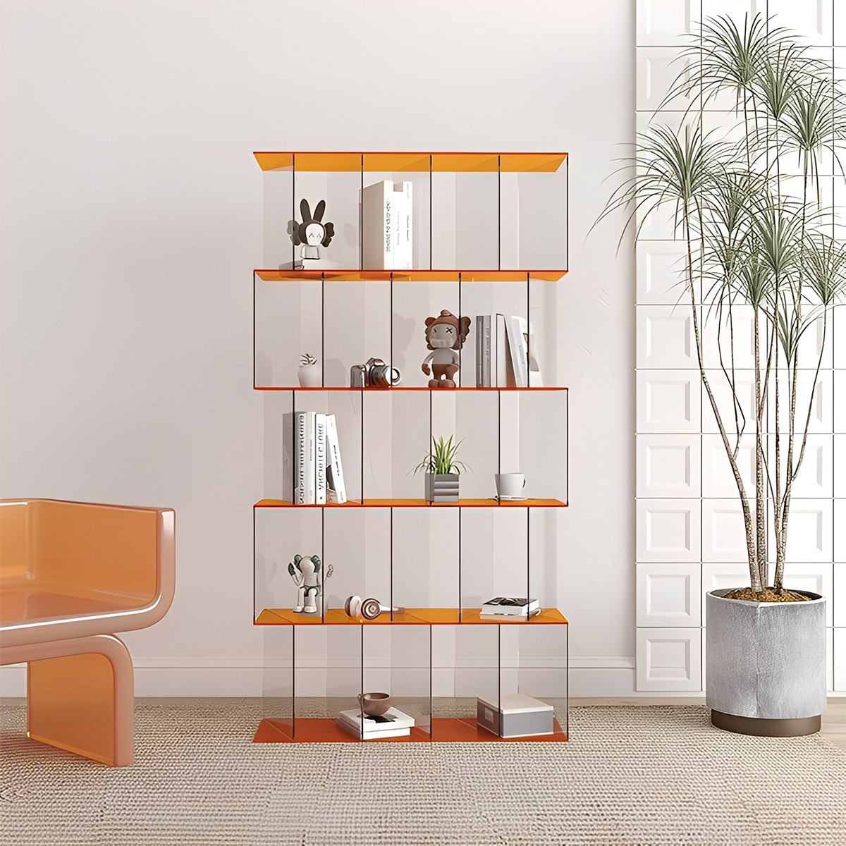 棚 アクリル 木 ラック インテリア 収納 古道具 16606870.jpg