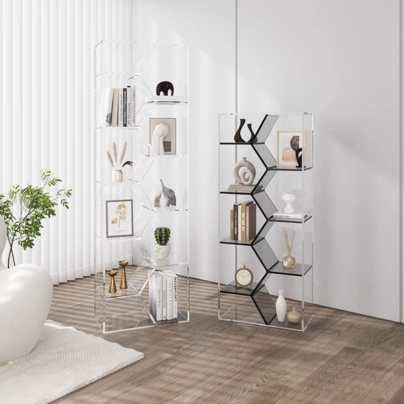 アクリルディスプレイラック | 透明感と多彩なカラーを楽しめる耐久性