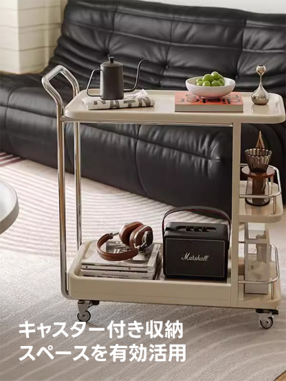 シンプルキッチンワゴン | 省スペースで多用途に活躍するコンパクト