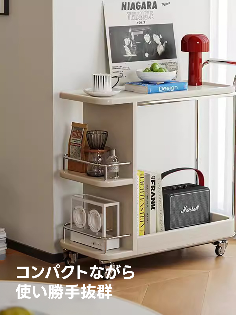 シンプルキッチンワゴン シンプルキッチンワゴン | 省スペースで多用途に活躍するコンパクト
