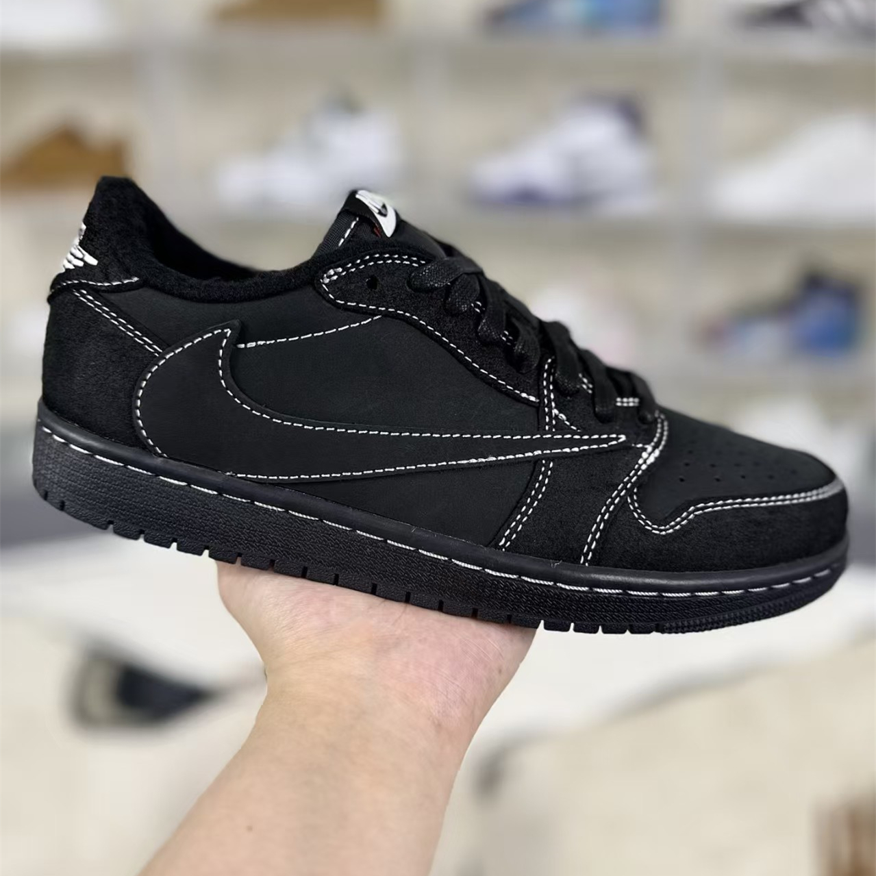 Travis Scott x Jordan 1 Retro Low OG SP  Black Phantom
