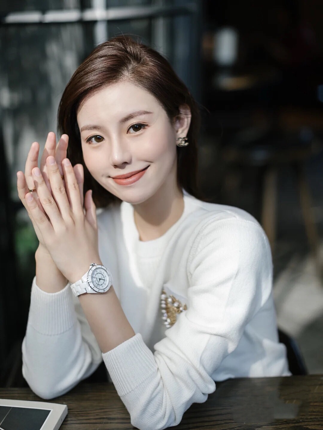 シャネル(Chanel) セラミック J12 時計  白 33mm