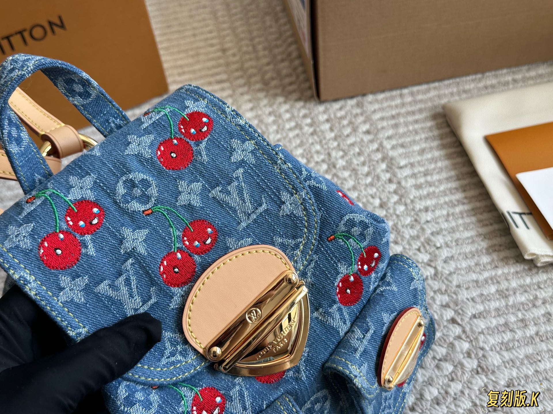 ルイ ヴィトン ( Louis Vuitton) デニム リュック 20X20cm